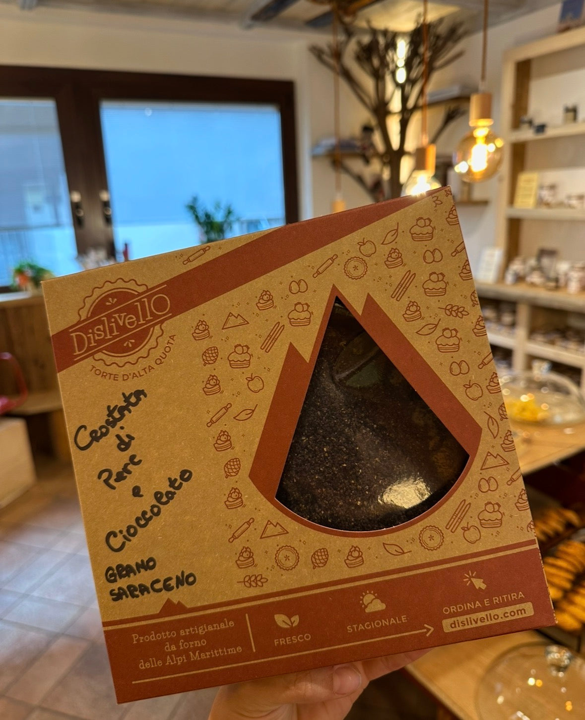 Crostata pere e cioccolato grano saraceno
