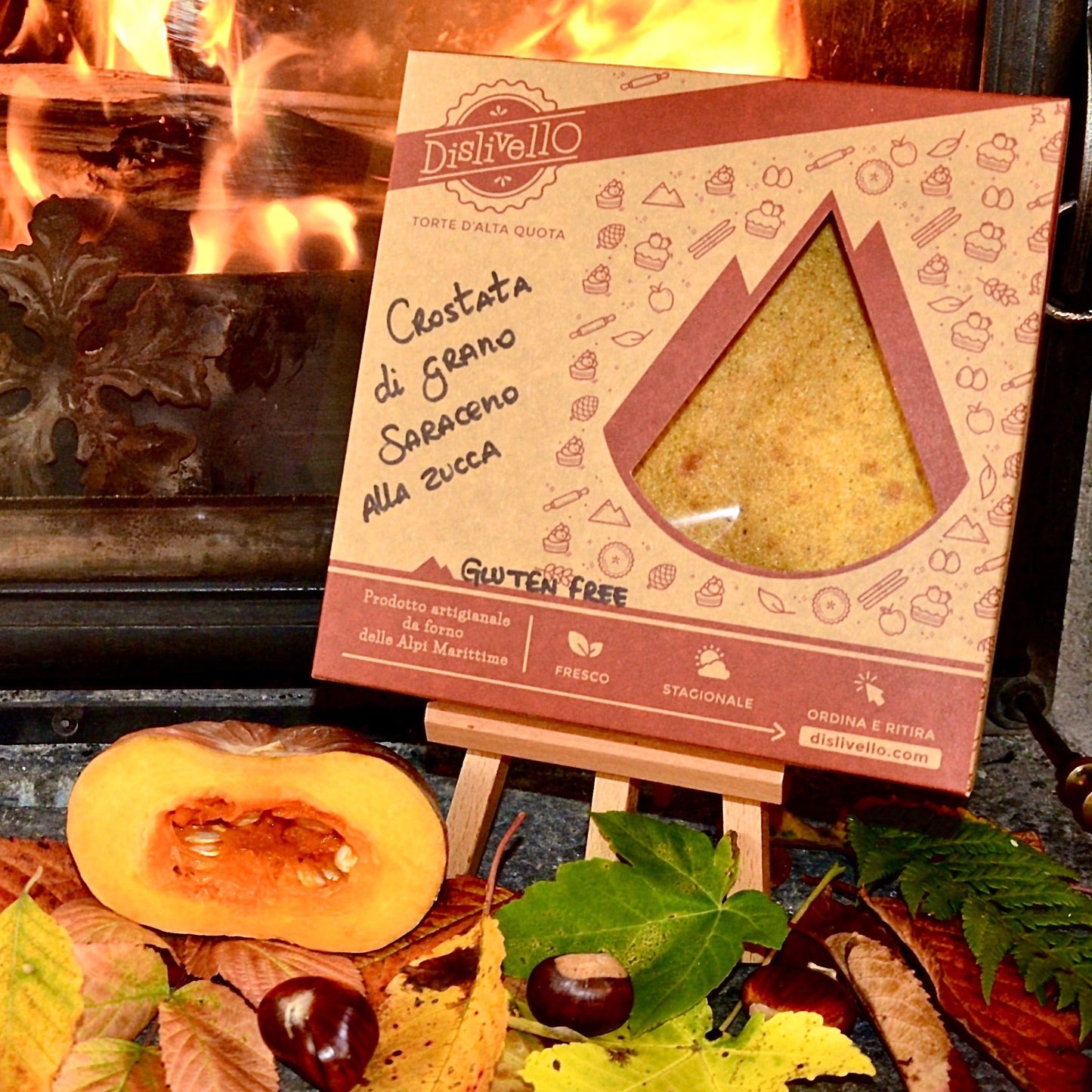 Crostata di grano saraceno alla zucca