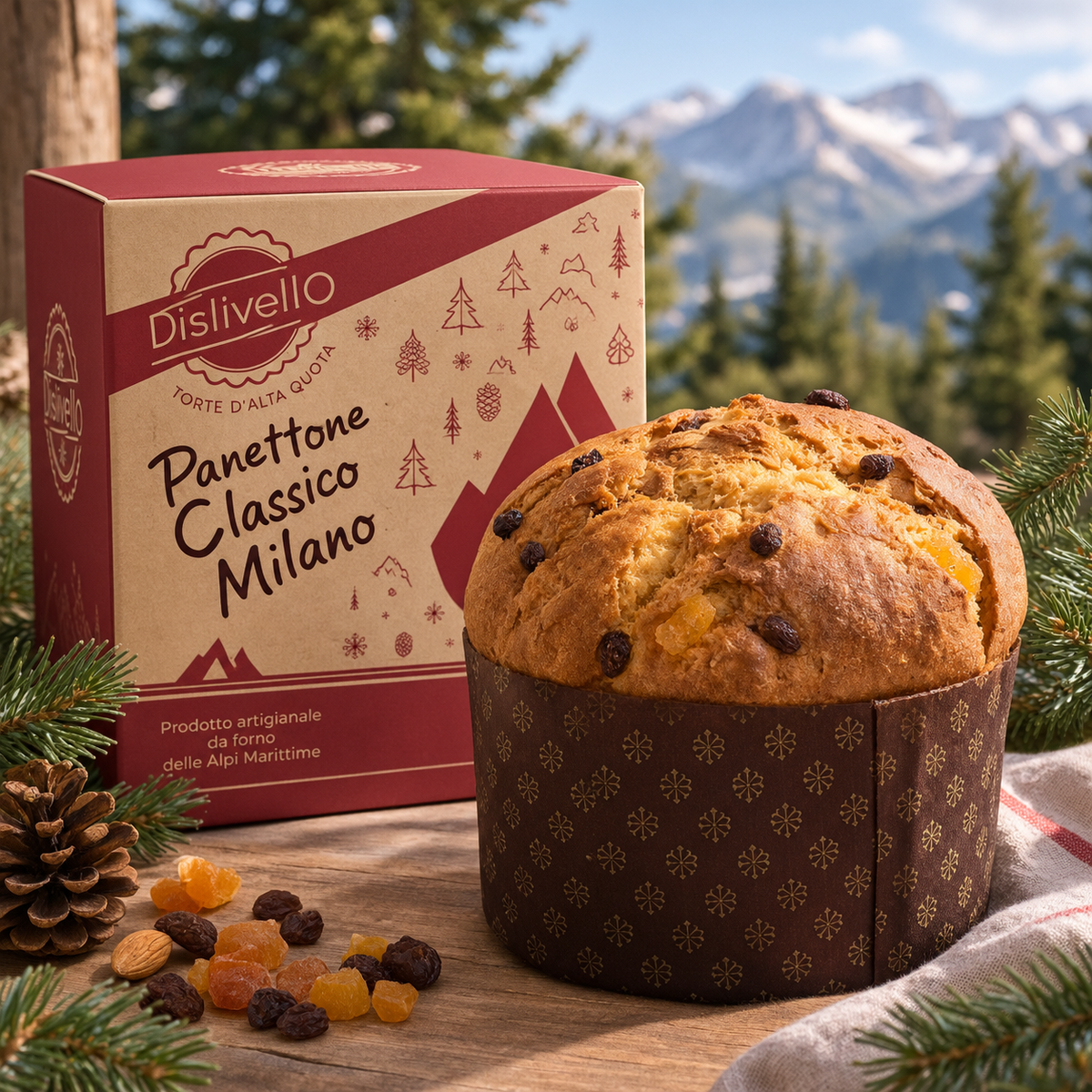 PROMO Panettone classico arancia e uvetta con lievito madre